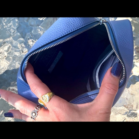 Disney X Coach Blue Periwinkle Boxy Cosmetic Case With Cinderella - Picture 7 of 17